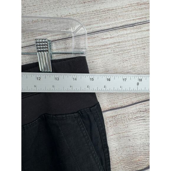 Standard James Perse 100% Linen Casual Pull On Lounge Pants Womens 2/M Black - Picture 9 of 10